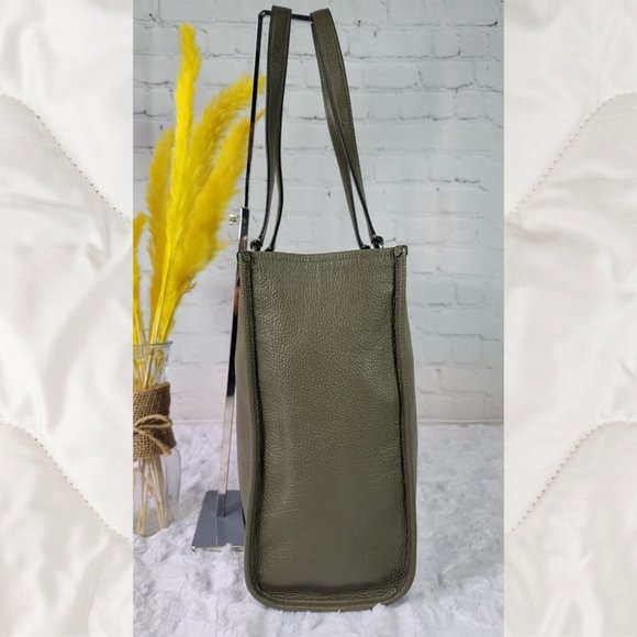 Coach Dempsey Olive Green Pebble Leather Tote - PRICE FIRM - Picture 4 of 12